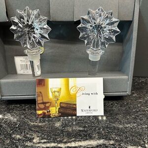 Waterford Crystal Star of Erin Bottle Stopper Pair